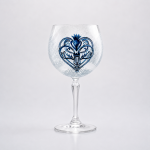Heart of Scotland Hand-Painted Balloon Gin Glass | Glassware