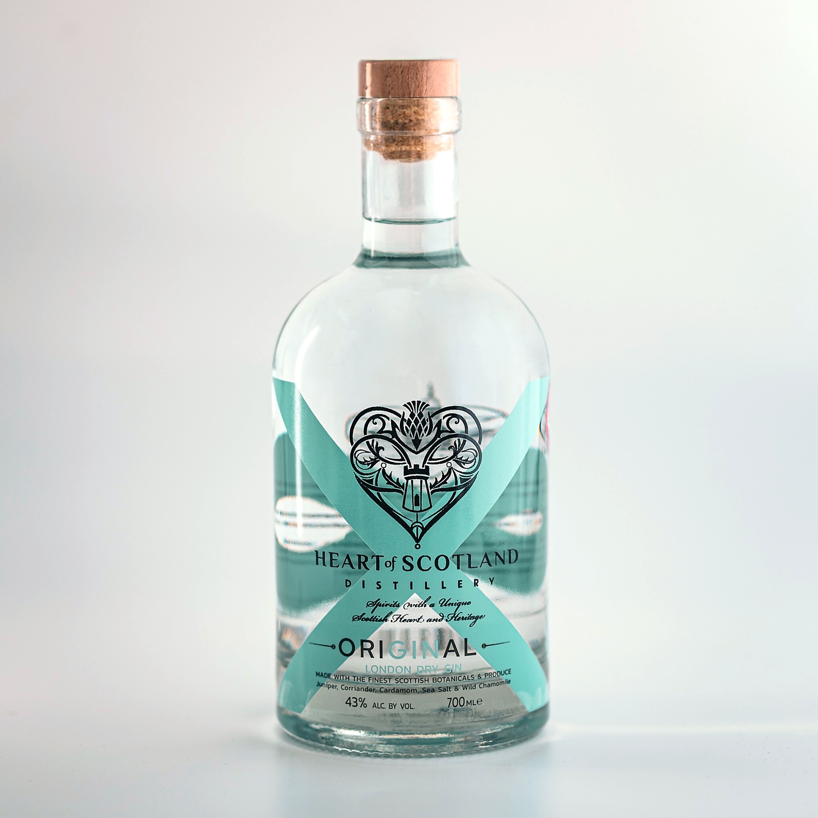 Heart of Scotland Original London Dry Gin | 43% ABV | 70cl - Heart
