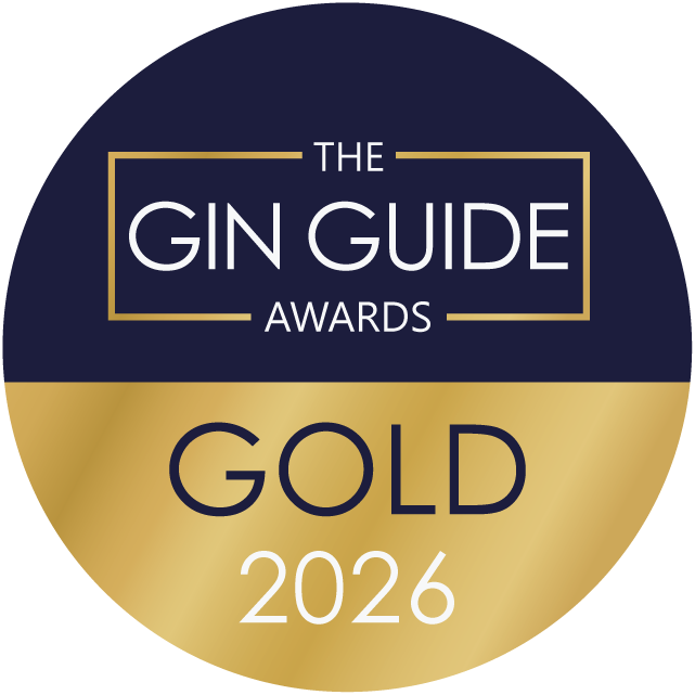 The Gin Guide Awards Gold 2026 award badge for Heart of Scotland Distillery