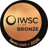 IWSC Bronze 2026 award badge for Heart of Scotland Original London Dry Gin, awarded 87 points