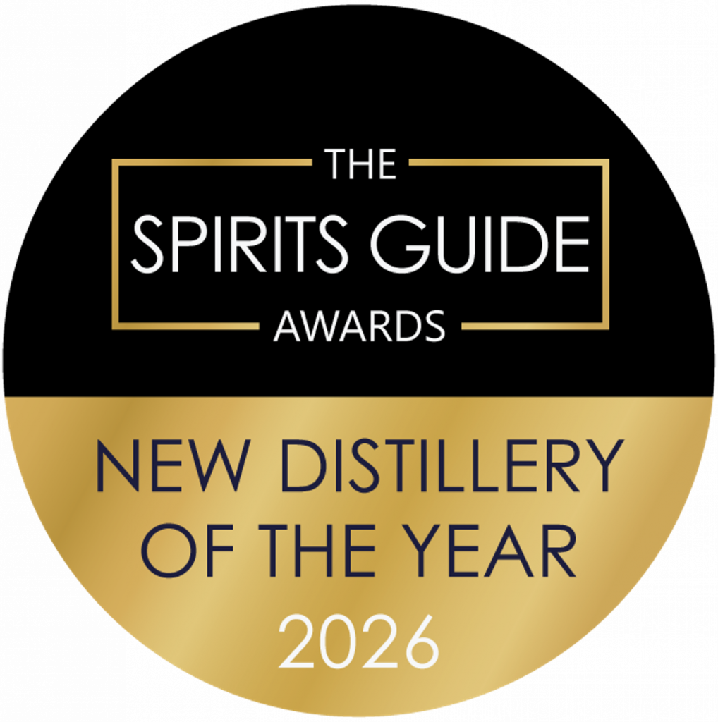 The Spirits Guide New Distillery of the Year 2026 award badge for Heart of Scotland Distillery